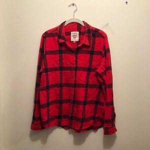 Red Stretchy Flannel